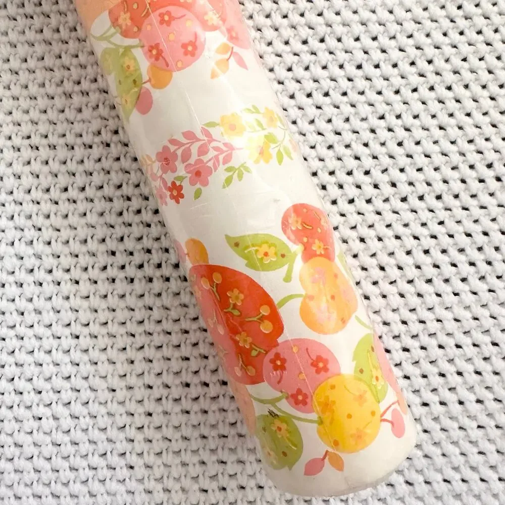 Sherwin Williams Vintage Mod MCM Floral Print Fruit Wallpaper Kitchen New Roll
